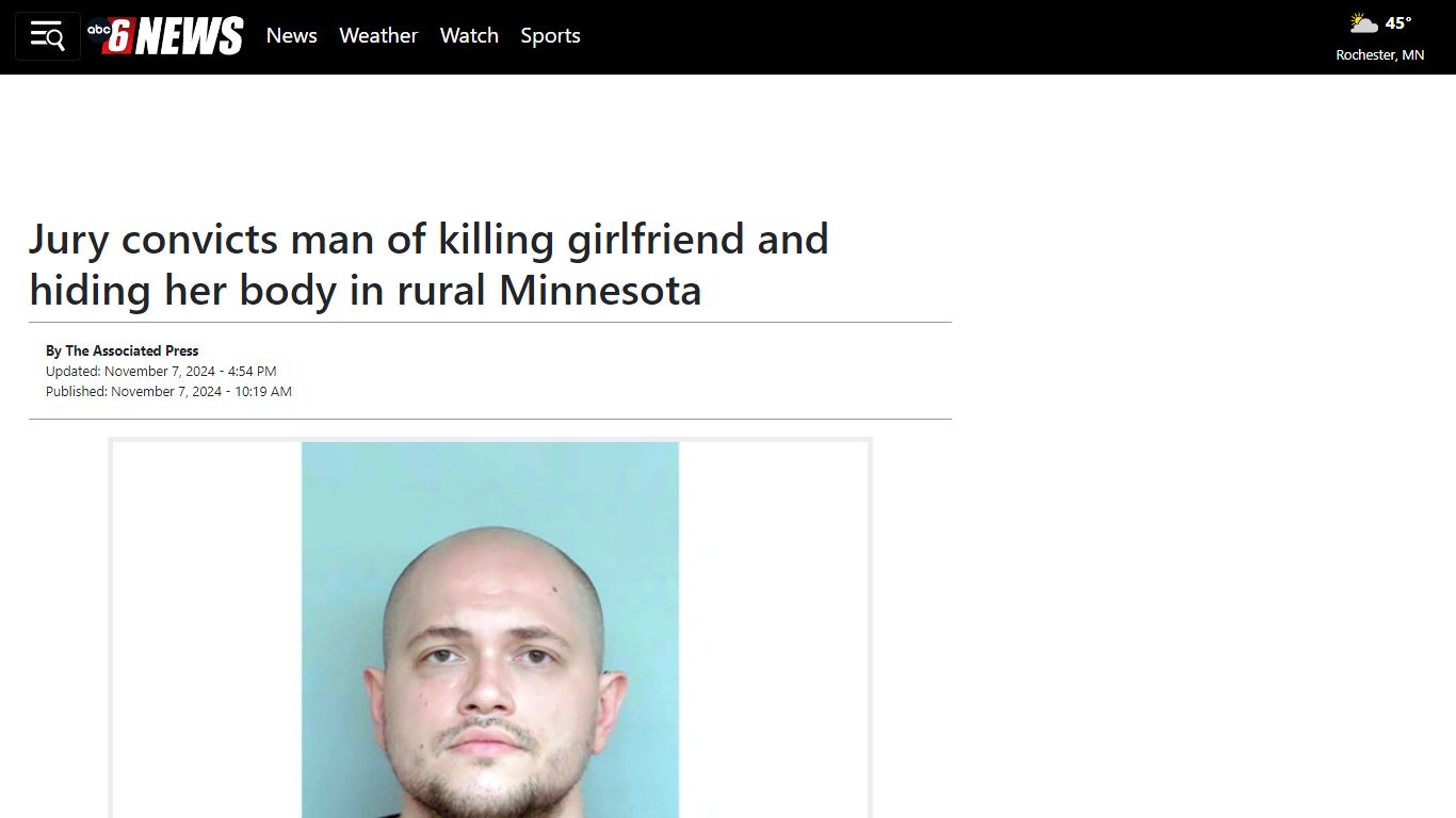 Jury convicts man of killing girlfriend and hiding her body in rural ...