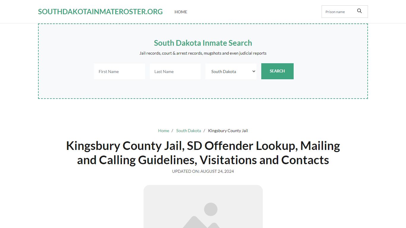 Kingsbury County Jail, SD: Inmate Search Options, Visitations, Contacts